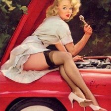 Схема вышивки «девушка»