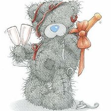 Схема вышивки «теди»