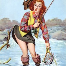 Схема вышивки «девушка»