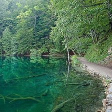 Схема вышивки «дорога біля озера»