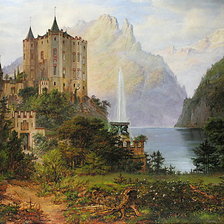 Схема вышивки «замок  9»