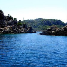 Схема вышивки «море»