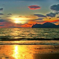 Схема вышивки «захід»