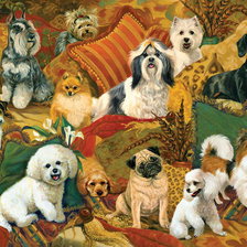 Схема вышивки «собачки»