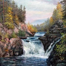 Схема вышивки «гірська річка2»