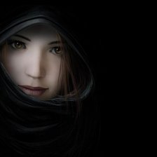 Схема вышивки «Девушка»