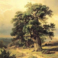 Схема вышивки «Шишкин "Дуб"»