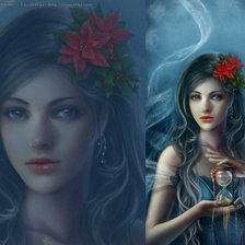 Схема вышивки «Хозяйка времени»