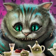 Схема вышивки «чеширский кот»