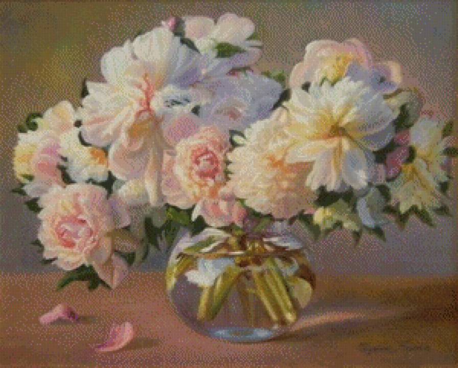 Серия "Букет" - цветы, пионы, букет - предпросмотр