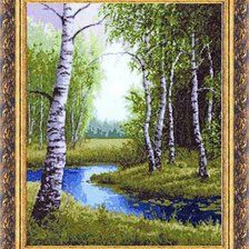 Схема вышивки «в березовом краю»