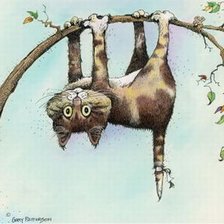 Схема вышивки «Кот на ветке»