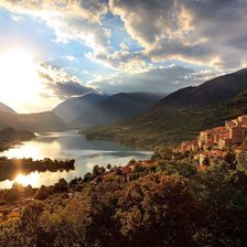 Схема вышивки «Залив»