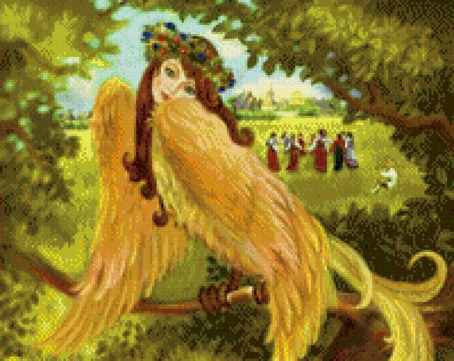 Гамаюн - птица-девушка, мифология - предпросмотр