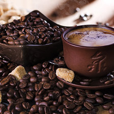 Схема вышивки «кофе»