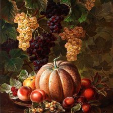 Схема вышивки «натюрморт с тыквой»