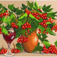 Схема вышивки «Рябиновое вино»