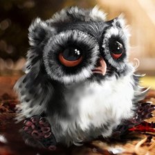 Схема вышивки «совенок»