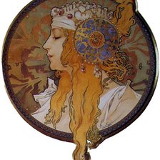 Схема вышивки «Блондинка»