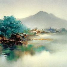 Схема вышивки «Художник Hong Leung»