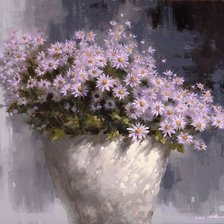 Схема вышивки «Ромашки полевые»