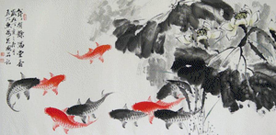 9 карпов кои - карпы, на удачу, кои - предпросмотр