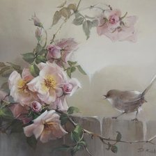 птичка на ветке