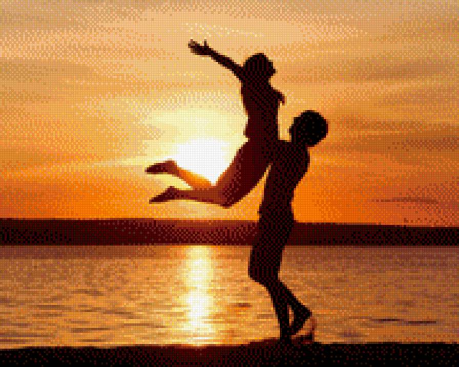 любовь - пара, любовь, закат - предпросмотр