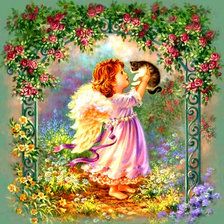 Схема вышивки «Ангел»