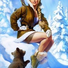 Схема вышивки «Русская красавица»