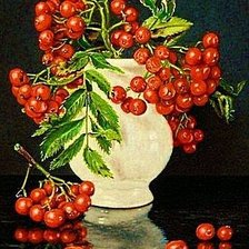 Схема вышивки «Рябиновый букет»