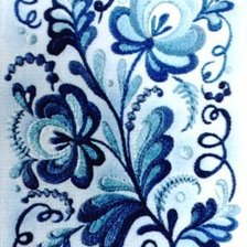 Узор в стиле гжель