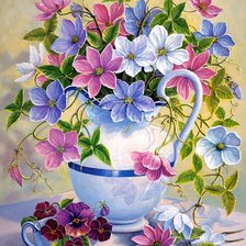 Схема вышивки «прекрасный букет»