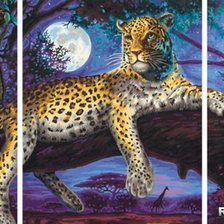 Схема вышивки «леопард»