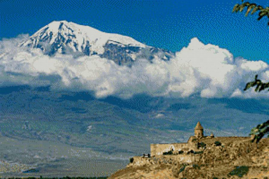 XOR-VIRAP - горы, арарат, церковь, хор-вирап, масис - предпросмотр