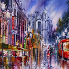 Схема вышивки «Городской пейзаж»