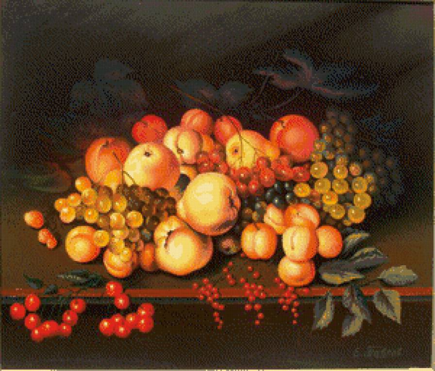 натюрморт - фрукты, натюрморт - предпросмотр