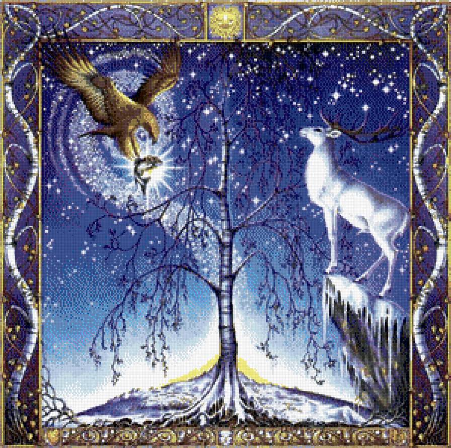 олень - птица, олень, животные - предпросмотр