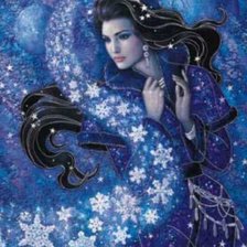 Девушка-снежинка