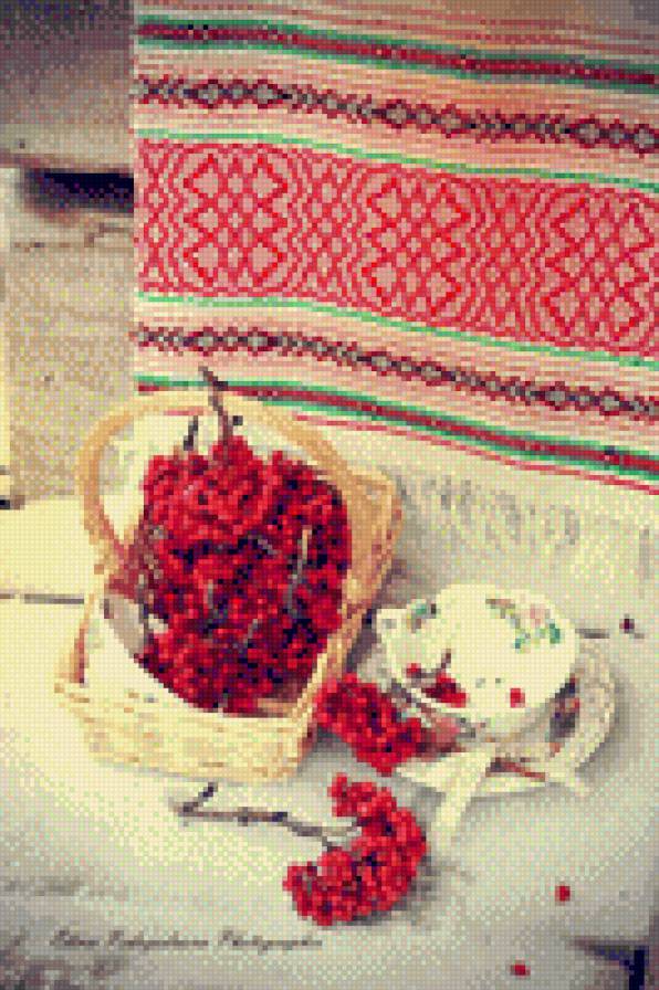 Натюрморт - рябина, натюрморт, зима - предпросмотр