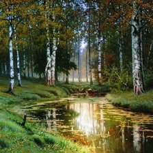 Схема вышивки «красавицы-березки»