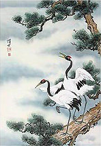 журавли и сосна