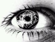 Схема вышивки «глаз»