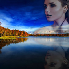 Схема вышивки «девушка»