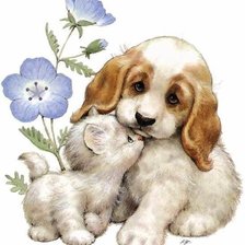 Схема вышивки «друзья»