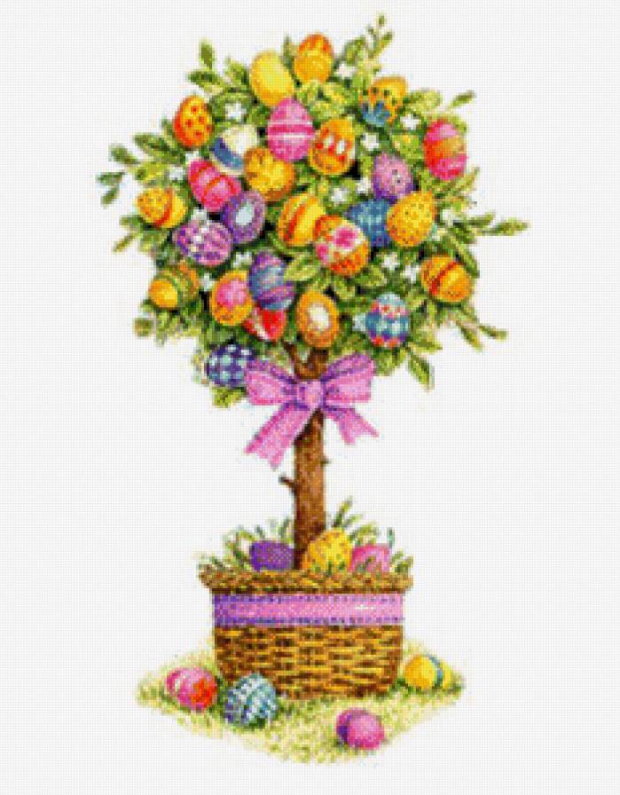 пасха - дерево, пасха - предпросмотр