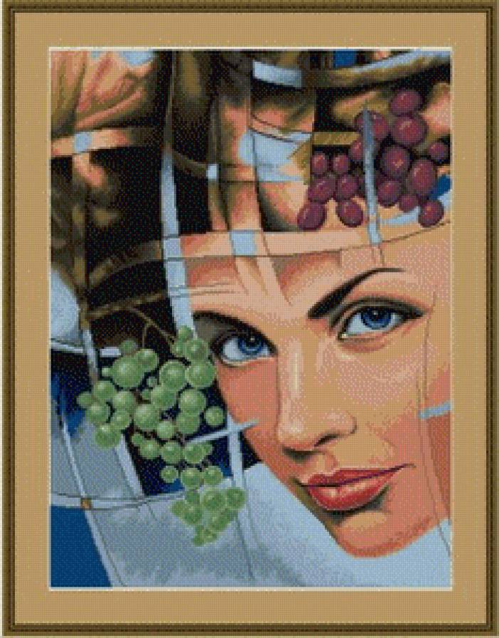 Абстракция - лицо, абстракция, женщина - предпросмотр