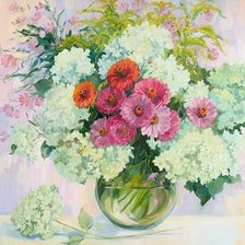 Схема вышивки «Флоксы»