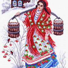 Схема вышивки «по воду»