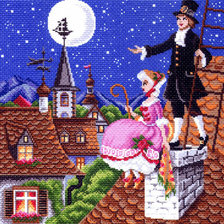 Схема вышивки «на крыше»